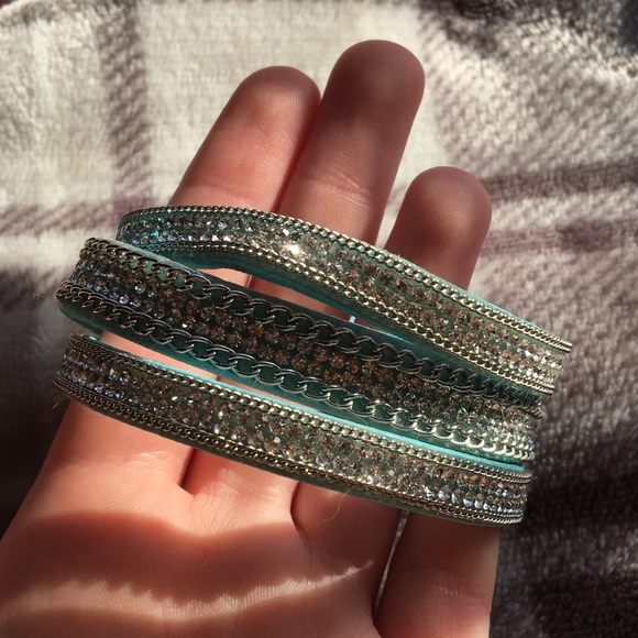 Paparazzi bracelet turquoise silver - Picture 1 of 4
